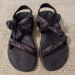 Black and Gray Chacos